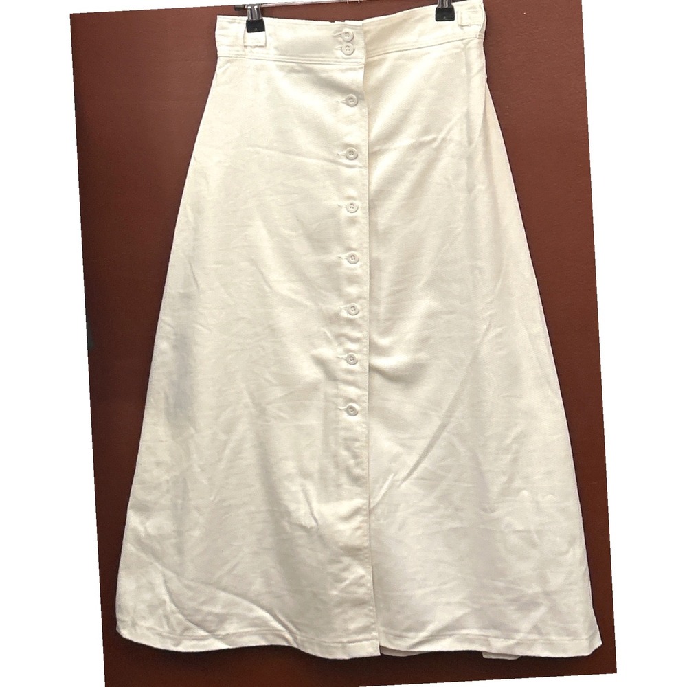 Vintage 90's Wrangler Denim Midi Skirt Coastal Grandma Western Minimalist Retro